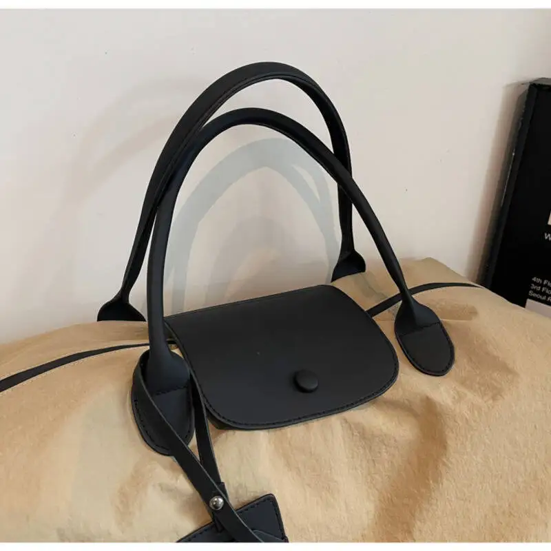 DuffleBag سعة كبيرة من النايلون المقاوم للماء مع حزام كتف من الجلد، أمتعة متينة لرحلة العمل وصالة الألعاب الرياضية والسفر #3