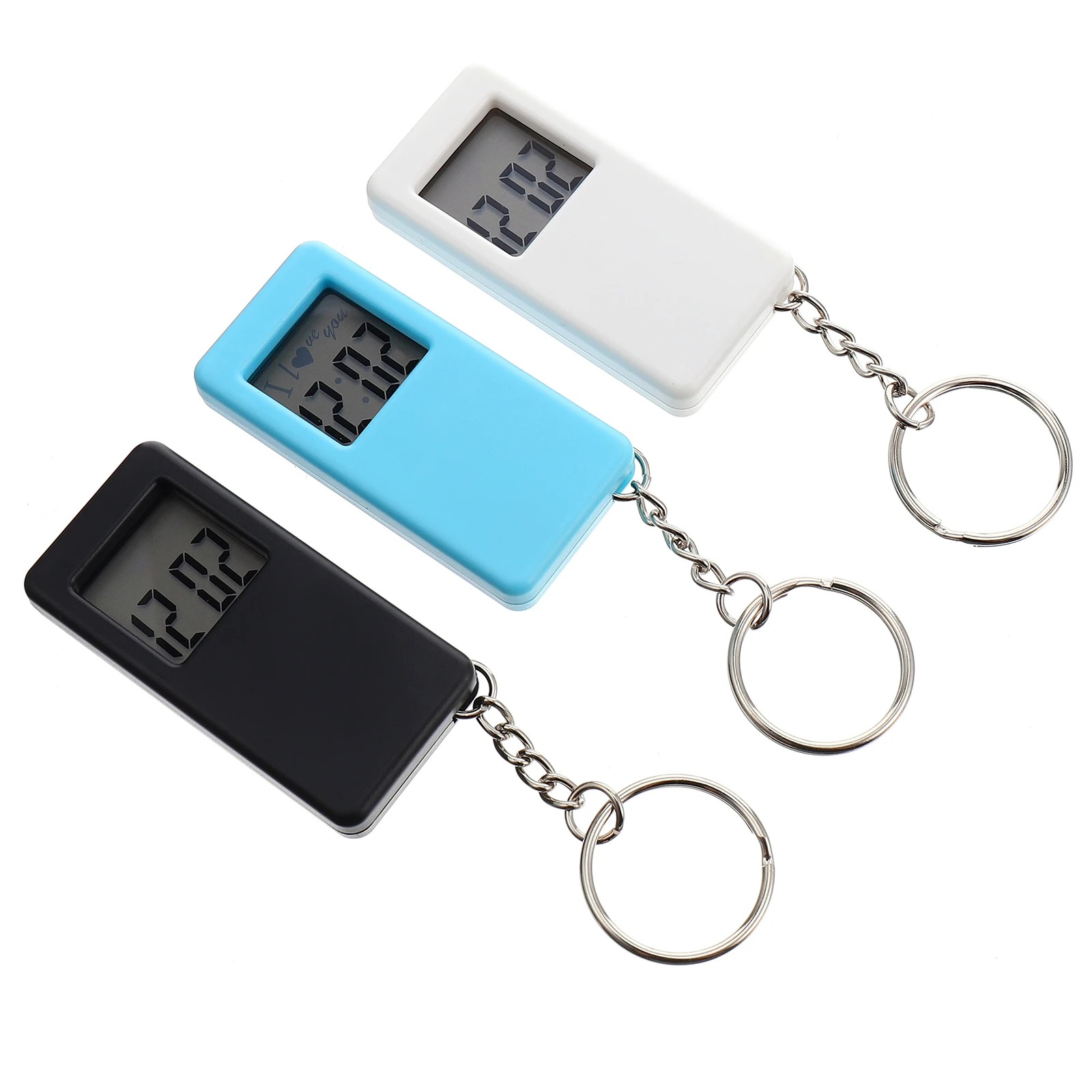 3pcs Mini Watch Keychain Portable Hanging Nurse Electronic Watch Small Size Fashion Accessory Gift