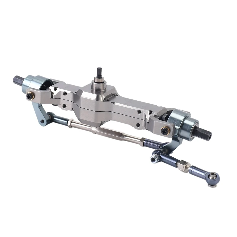 A003 2X โลหะด้านหน้าและด้านหลังเพลากล่องเกียร์สําหรับ WPL C14 C24 C34 C44 B14 B24 1/16 RC รถบรรทุกรถอะไหล่อัพเกรดอุปกรณ์เสริม