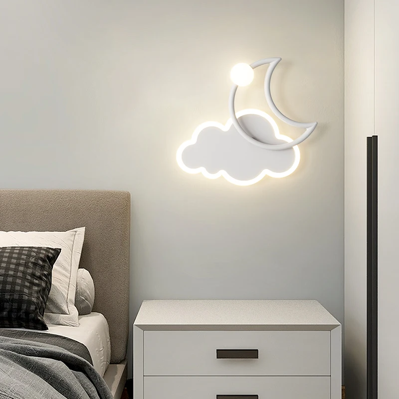 Nordic Modern LED Wall Lamp Children Room Light Minimalist Creative Indoor Lighting Home Decor Living Room Bedroom Lamps