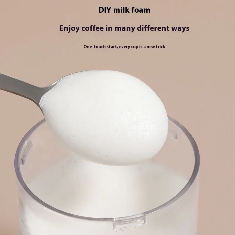 صغيرة محمولة للسفر في الهواء الطلق المنزل كامل التلقائي الحليب Frother الكهربائية مزبد رغوة الشوكولاته خلاط القهوة آلة مزبد