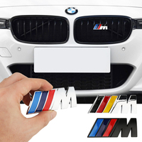 1pcs Car Front Grille Badge Emblem Grill For Performance M BMW E34 E36 E60 E90 E46 E39 E70 F10 F20 F30 X5 X6 X1 M3 M5 M6 F01 F02