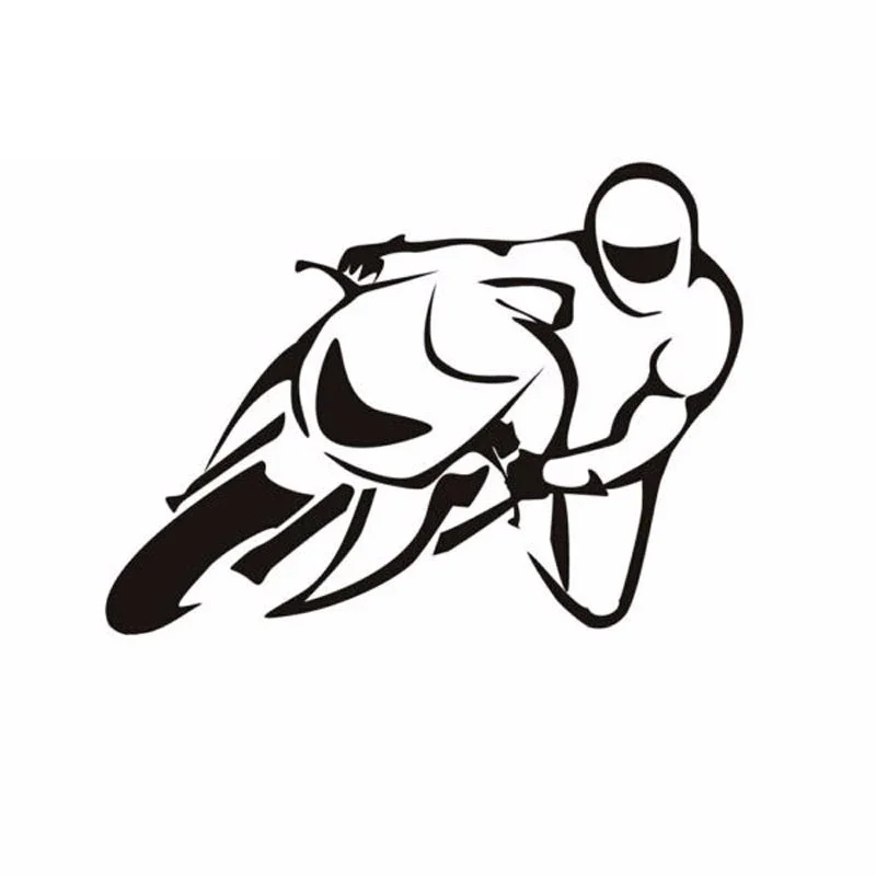 

Car Stickers Cool Racing Driver Style Car Decoration Accessories Decal Creative Sunscreen Waterproof Black/white, 13cm*10cm