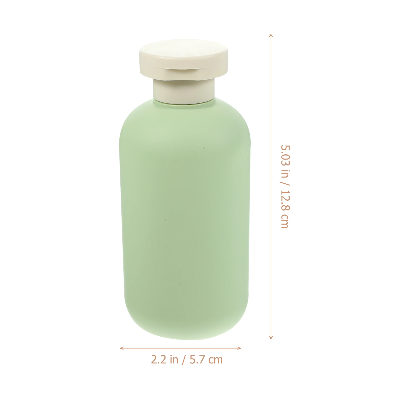 

2 Pcs Manual Clamshell Bottle Miss Toiletry Pp Shampoo Bottles Travel Containers
