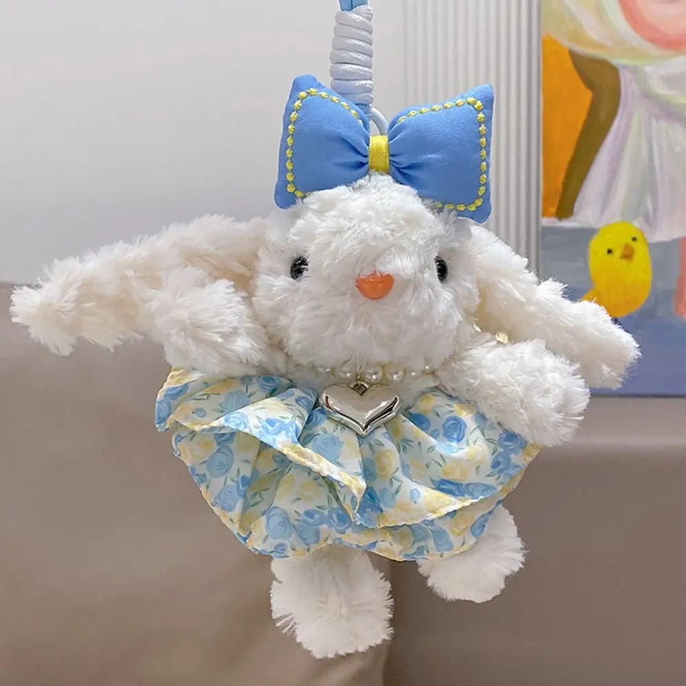 Kreatywny Królik Zawieszka Opadające Uszy Kokardka Kreskówkowa Dekoracja Wisząca Prezent