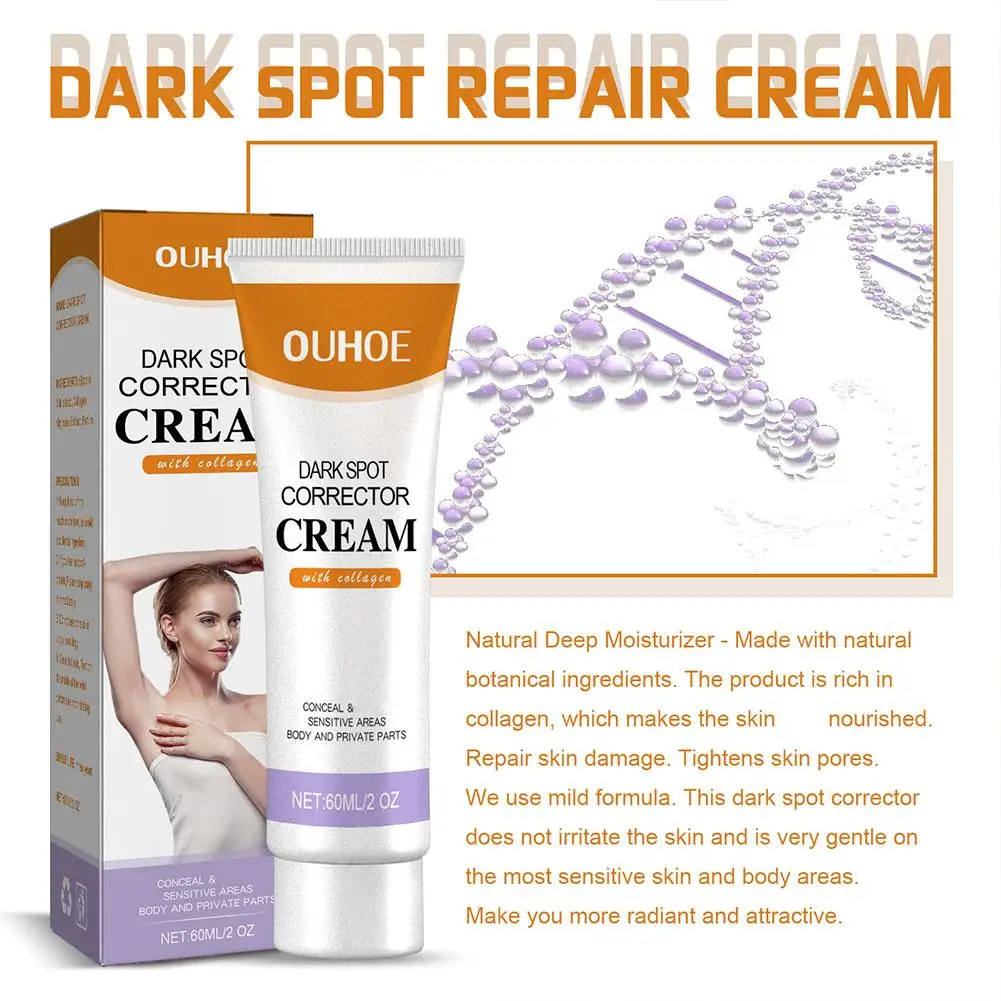 

Dark Spot Cream Dark Spot Corrector 60ml Lighten Dark Body Spots Hydrate Skin Tone Skin| Lotion Brightening Care Brighten C9F3
