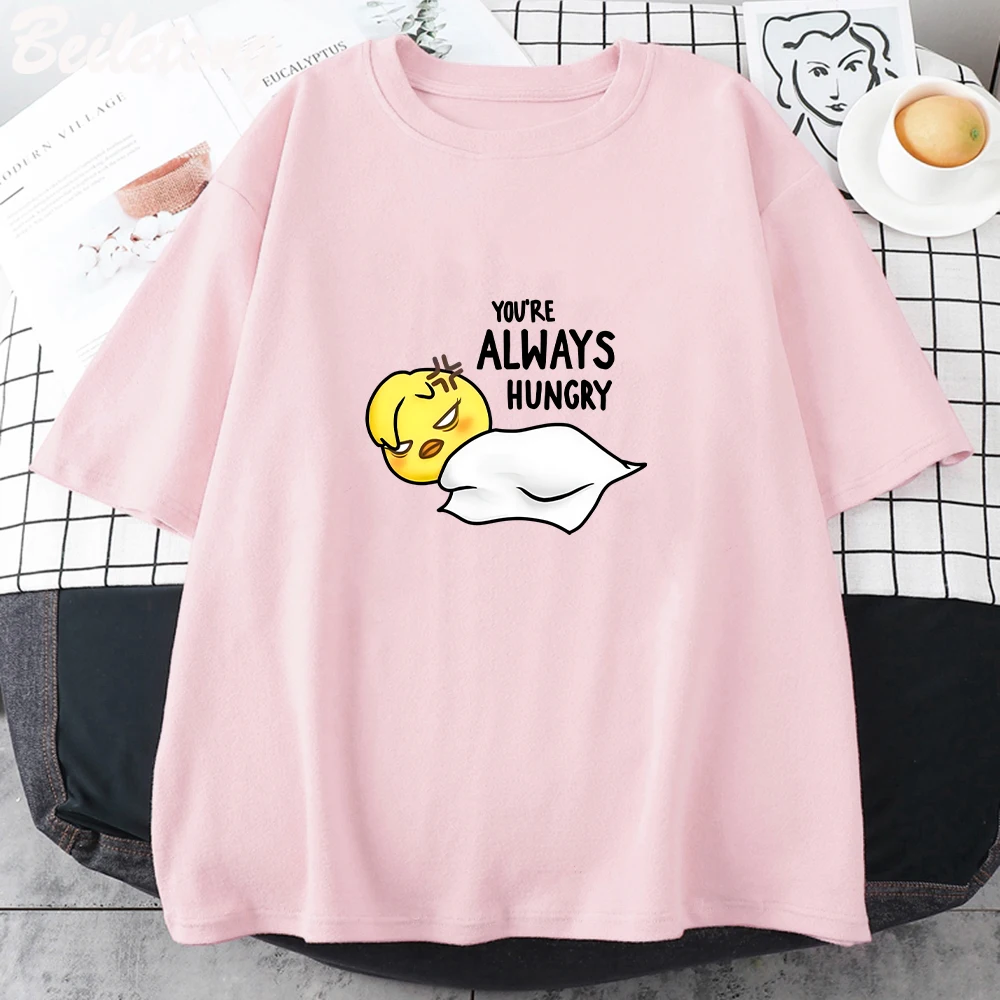 You\'re Always Hungry Bbokari TShirt Felix Fan T Shirt Stray Kids T-Shirt Korean Kpop Clothes Verized Tshirts Woman Funny Tees