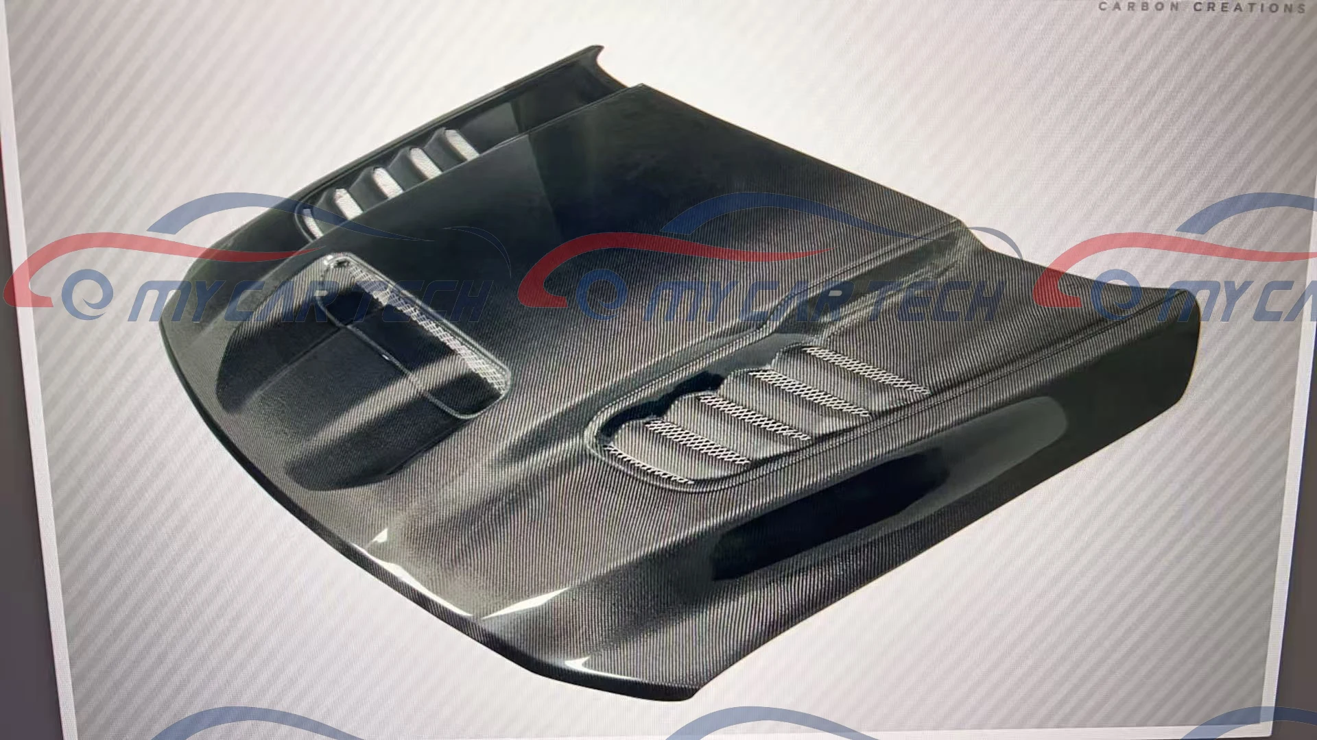 Carbon Fiber Hood For Dodge RAM 1500 TRX view 2