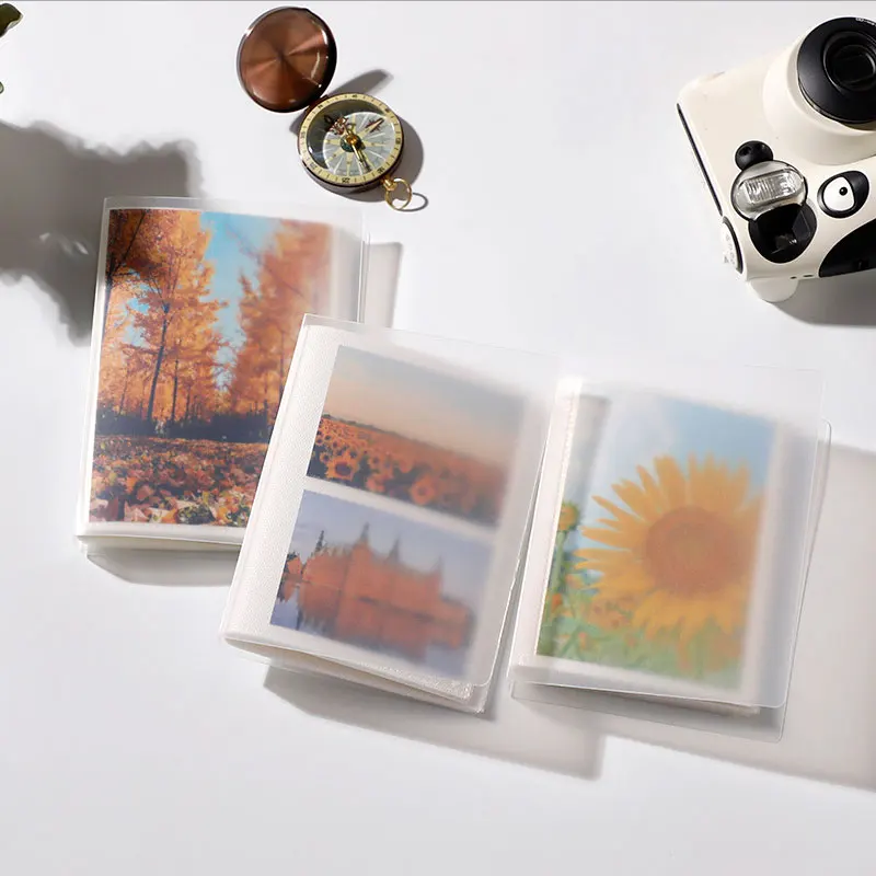 3/5 Inch Photo Album 40/80 Pockets Photocard Holder Transparent Business Card Bag Large Capacity Card Holder Photo Card Supplies