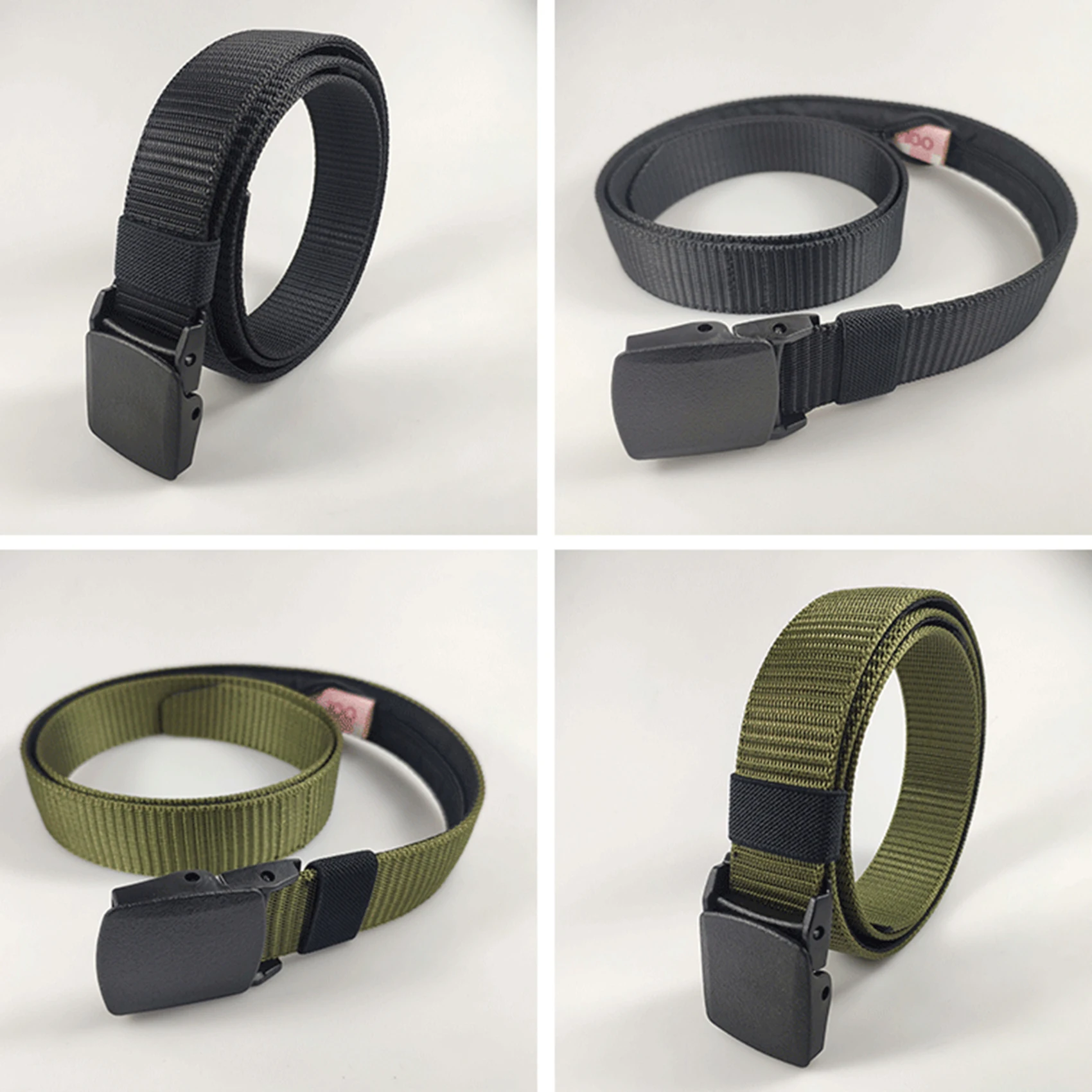 Zipper Waist Bag Cash Anti Theft Belt Travel Portable Hidden Money Strap Belts Nylon Waist Pack Anti-Theft Secret Hiding Belt