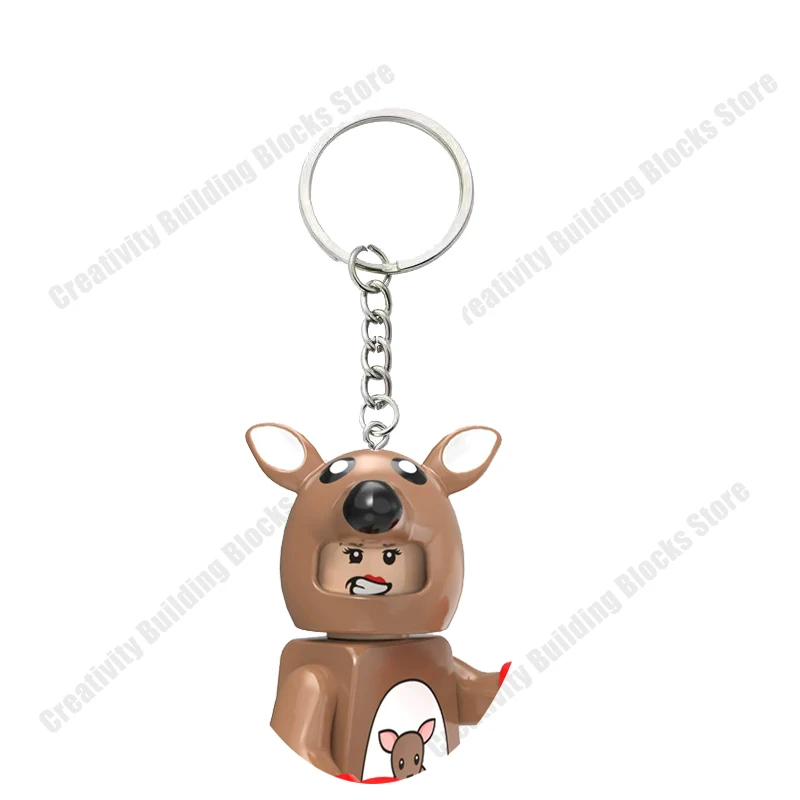 Hot Selling Keychain Series Boy Boy 3D Model DIY Building Block Toy Model Children Toy Gift