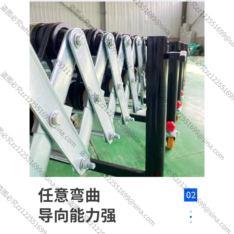Suitable for Mobile Retractable Turning Power Roller Conveyor Unloading and Loading E-commerce Express Sorting and Transmission