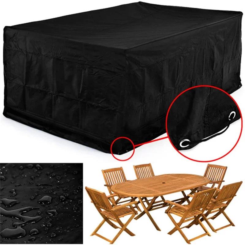 315*160*74CM Waterproof Dustproof Furniture Cover Case Tarpaulin Garden Patio Coffee Table Chair Waterproof  Sofa Set Protection