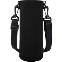 Portable Water Bottle Insulated Neoprene Holder Pouch Bag  750ML/1000ML/1500ML Travel Thermos Cup Cover With Adjustable Strap