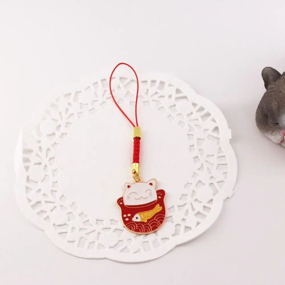 

Pendant Collection Cat Keyring Anti-drop Lucky Cat Phone Pendant Mobile Phone Straps Fortune Cat Keychain Mobile Phone Lanyard