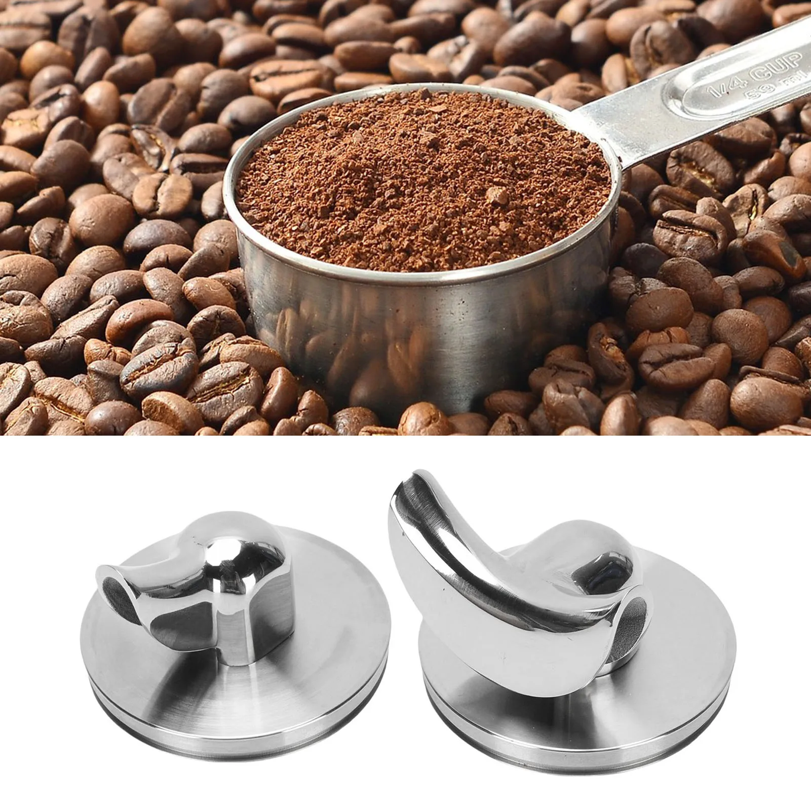 Professional 54mm Portafilter Spout Bottomless To Spouted Coffee Machine Portafilter Spout 304 Stainless Steel with O Rings