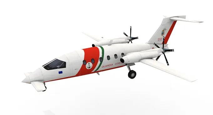 Piaggio Afandi-Avion Privé P180, Papercraft 3D, Modèle en Papier Stéréo, Dessins Militaires Faits à la Main