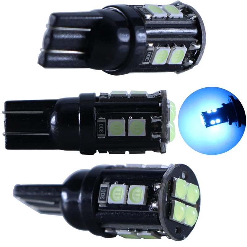 أمبولة Led الضوء الداخلي T10 196 W5W Canbus 12 فولت سيارة تحذير إشارة لمبة السيارات لوحة ترخيص ماركر القراءة مصباح الأزرق 12 فولت