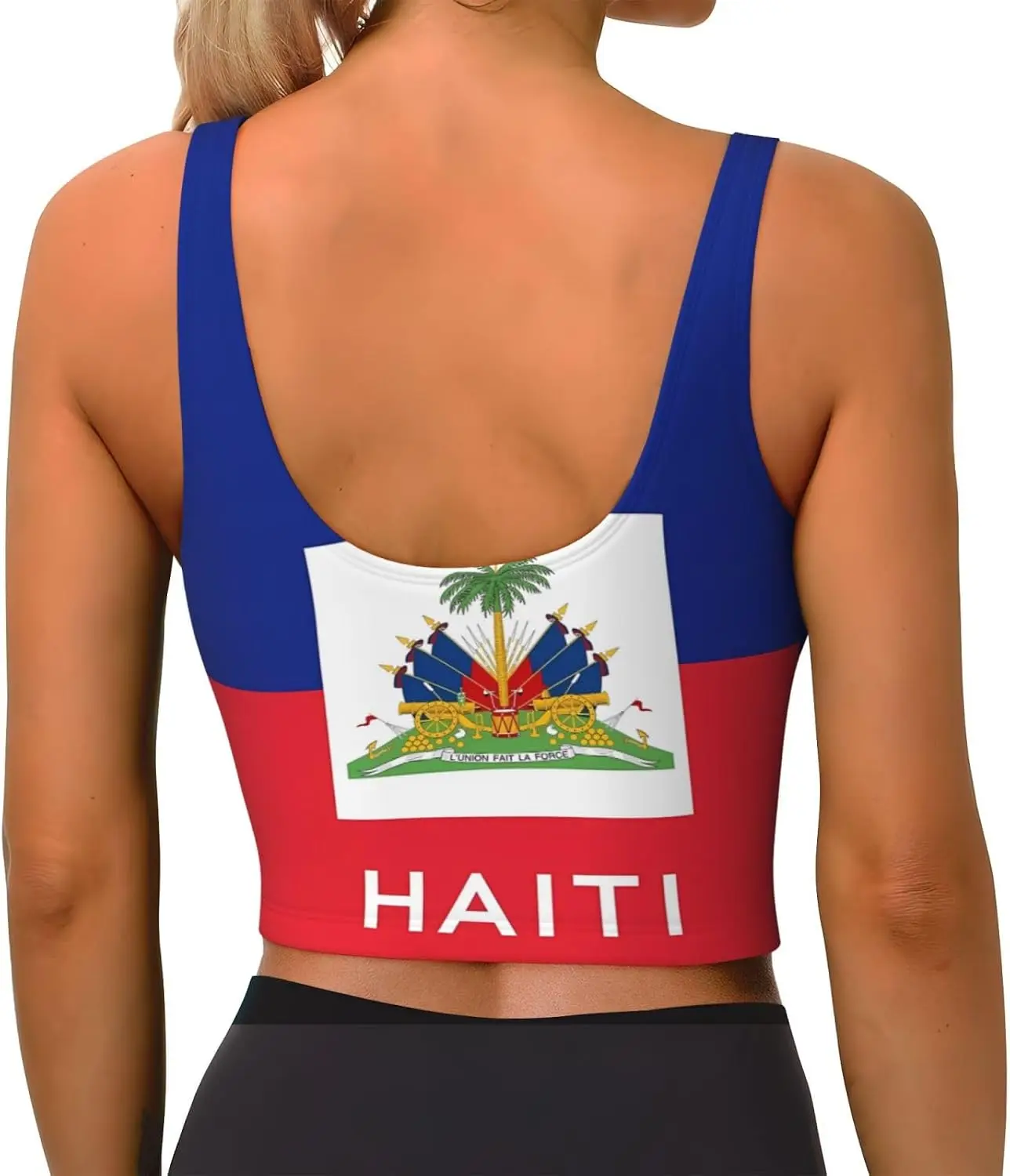 Custom Top Women Sports Bras Scoop Neck Yoga Crop Tank Tops U Back Fitness Exercise Workout Running Top Removable Pads Outfits