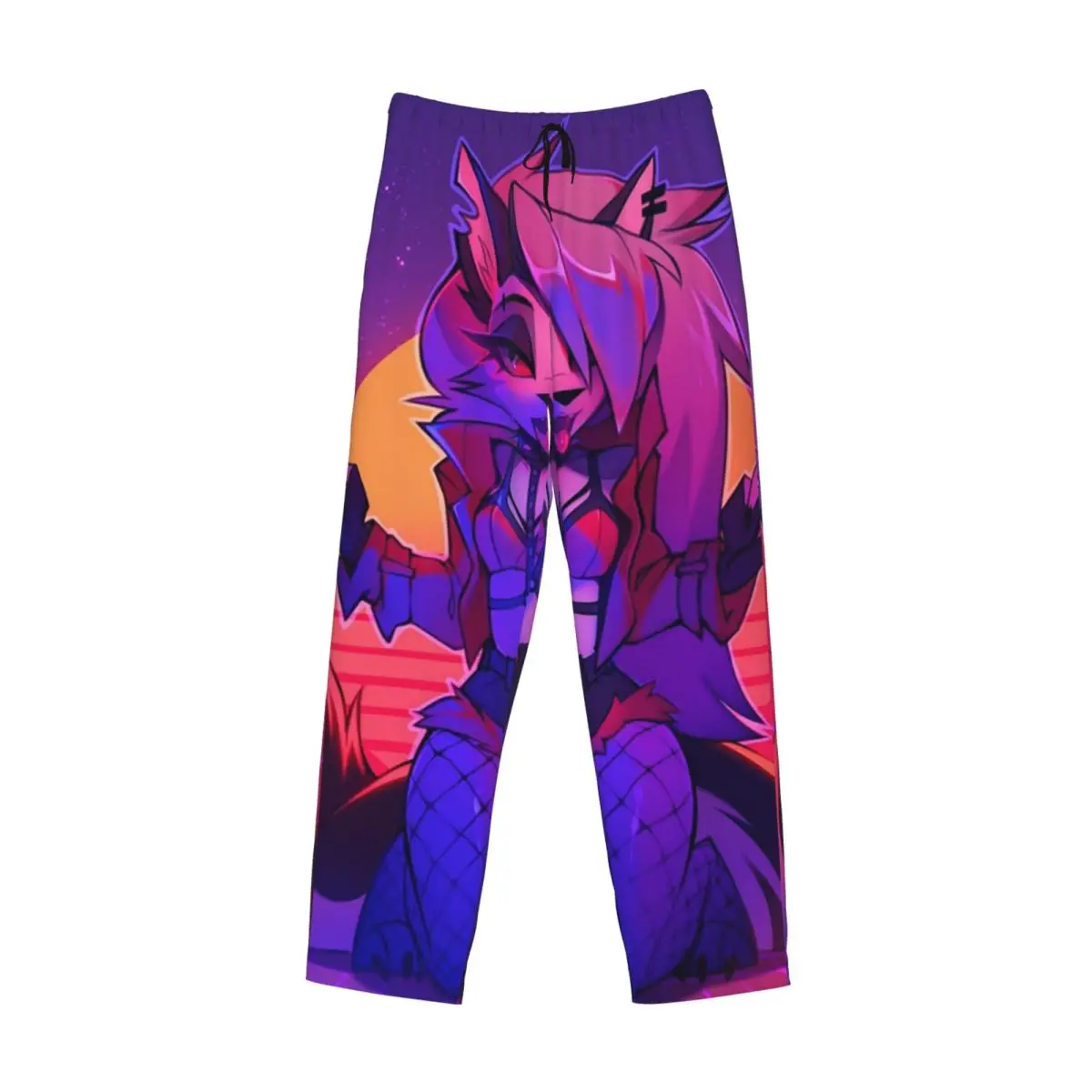 

Пользовательские Loona Collage Helluva Boss аниме пижамные штаны мужская одежда для сна спальные штаны с карманами