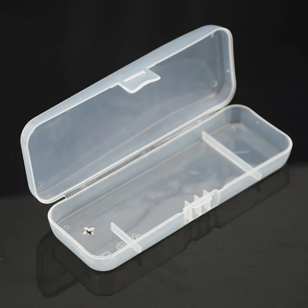 Men\'s Razor Case Shaving Machine Container Holder Portable Razor Blades Storage Box Transparent Plastic Razor Blades Storage Box