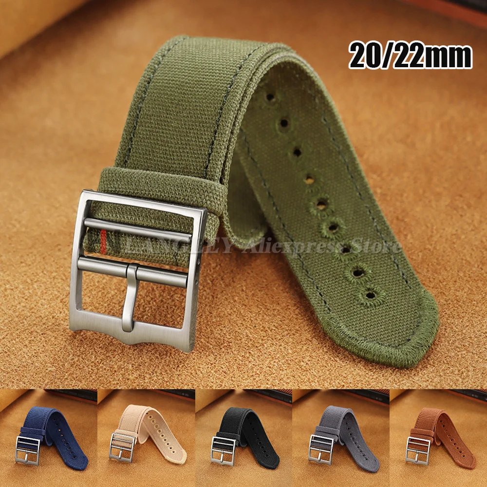 Canvas Strap Watch - Военный нейлоновый ремешок для часов Omega,