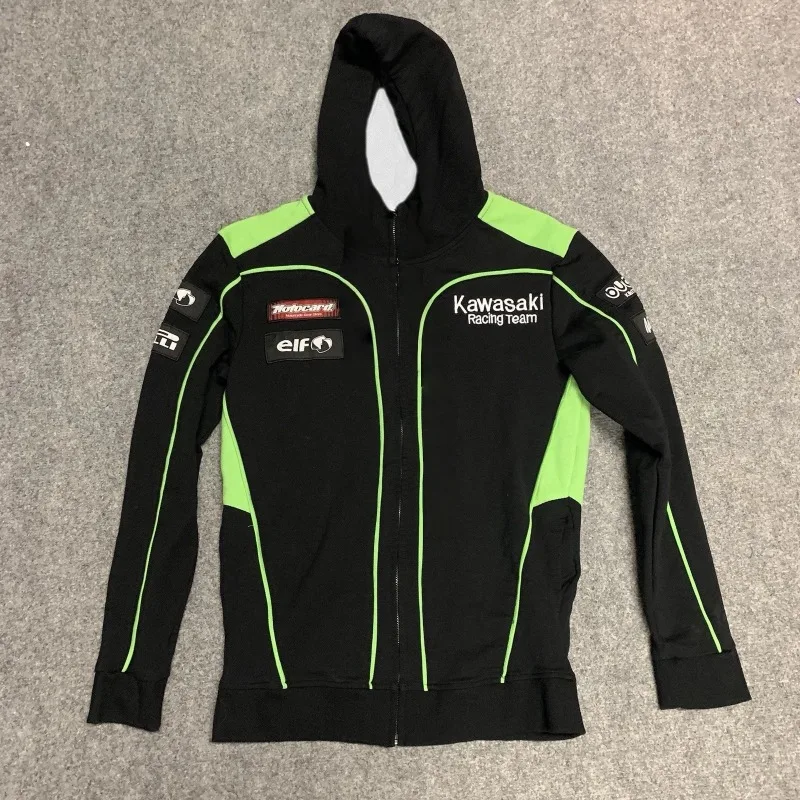 

Kawasaki New Hot Selling Zipper Hoodie Adult and Children's Trendy Fashion Casual Coat