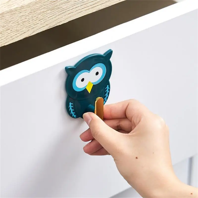 1PC New Cartoon Hook Multi-Function Punch-free Hook Wall Storage Adhesive Key Bag Hanger Bathroom Kitchen Gadgets