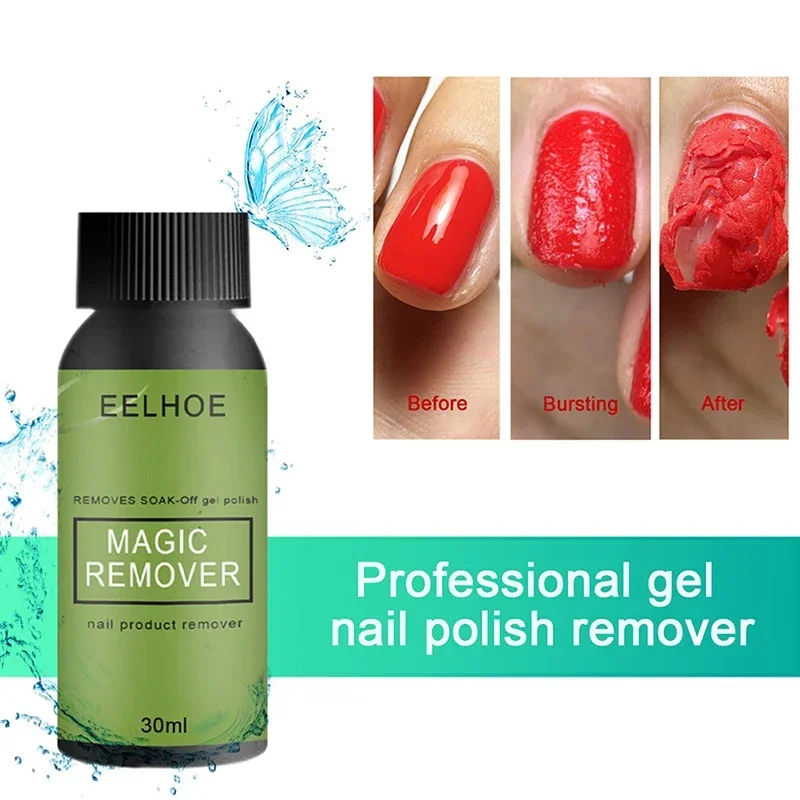 50ml /30/10ml Magic Remover Nail Polish Removal UV Gel Burst Nail Gel Semi Permanent Varnish Polishing Unloading Armor 150ML