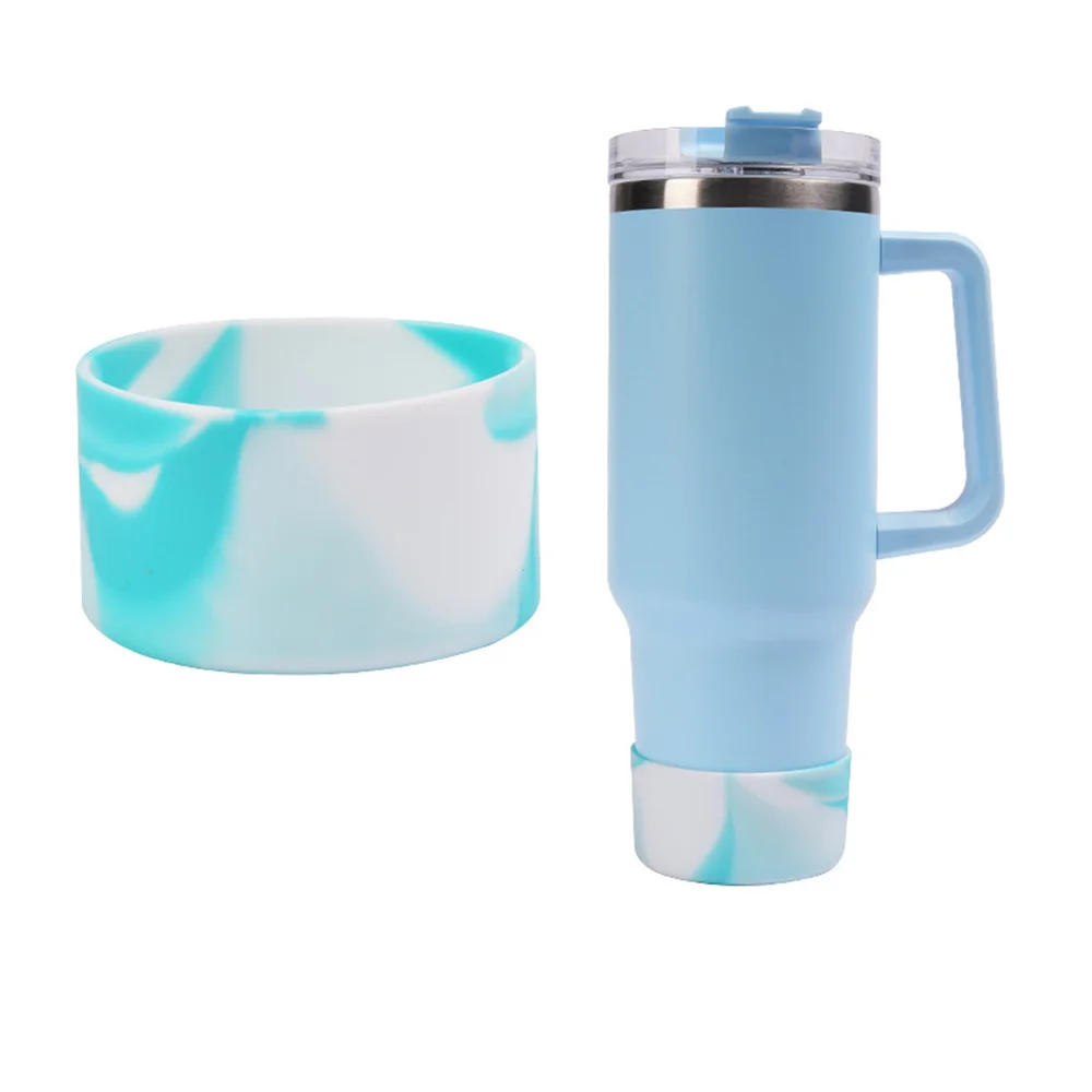 7.5/9cm Cup Cover Space Pot Silicone Cover Rubber Bottom Pad 32-40oz Universal Cup Sleeve For Universal Sports Bottles