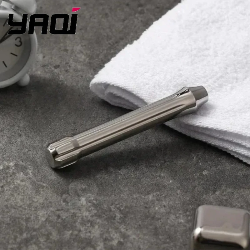 

YAQI Tsuka Мужская безопасная бритва с ручкой из полированной нержавеющей стали для гладкого бритья