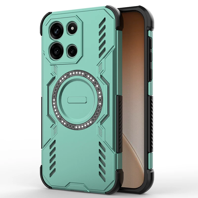 Wärmeableitende Panzer-Schutzhülle mit Kabelloser Ladefunktion aus Hartplastik für OnePlus Nord 6 CPH2795 OnePlus Turbo 6 PKP110