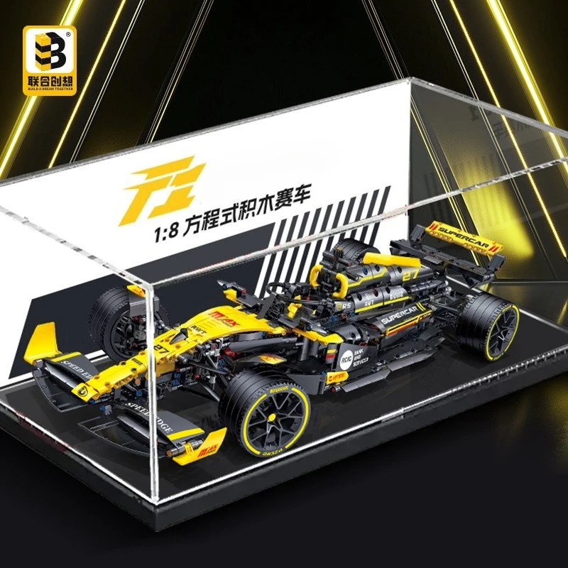 1:8 Simulatie Snelheid Racing Model Bouwstenen Kit Sportwagen Serie Creatieve Montage Bakstenen Voertuig Speelgoed Aanpasbaar Kid Gift
