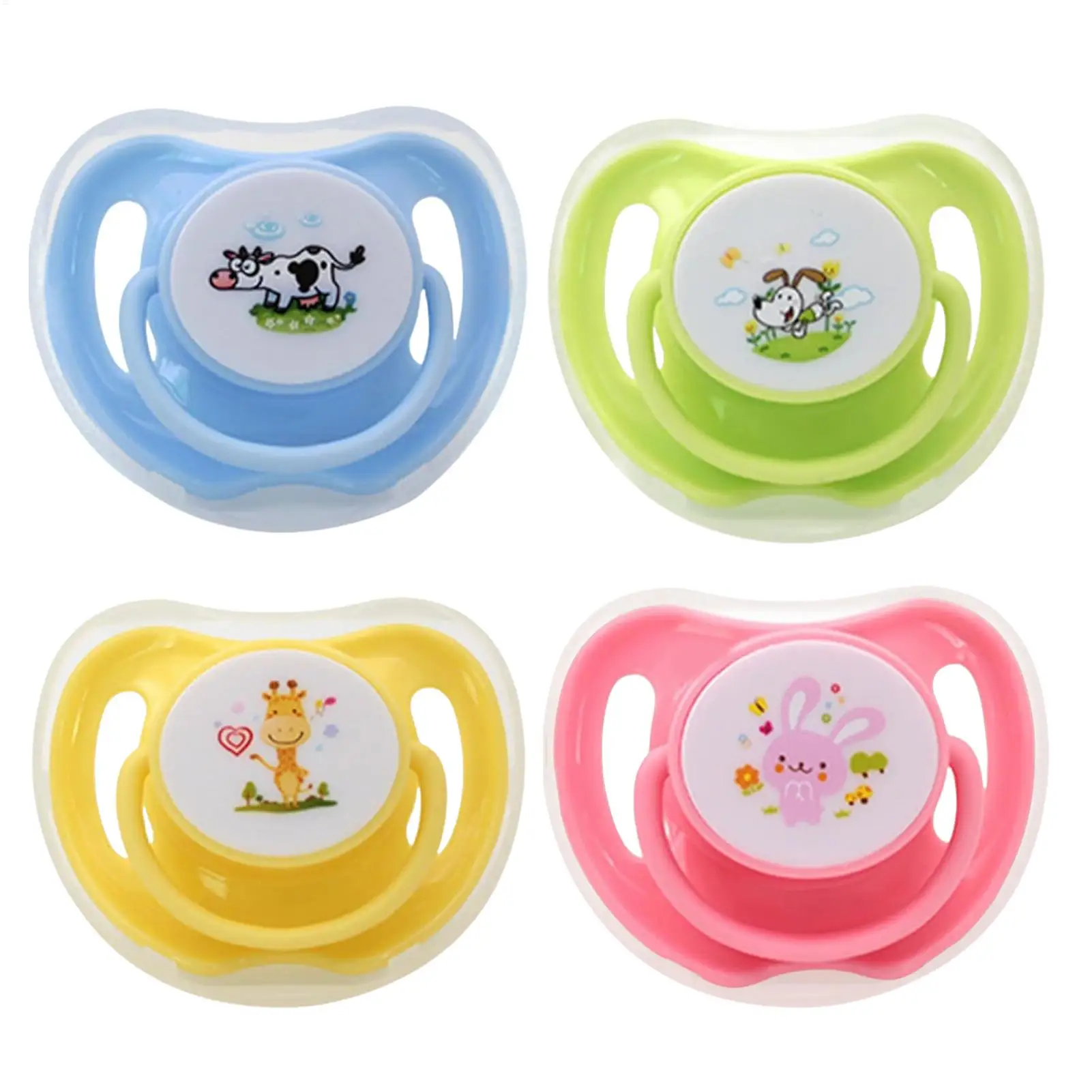 4pcs Pet Kitten Pacifier Pet Suckling Puppy Butterfly Shaped Silicone Toy with Dust Cover for Pet Guide correct chewing habits