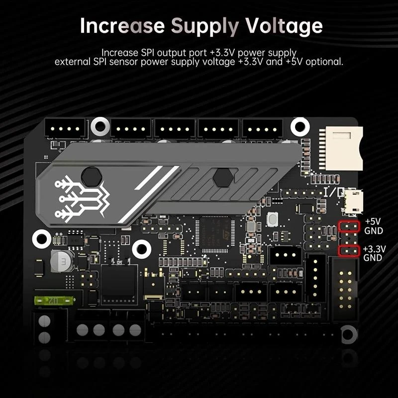 31BA Motherboard TMC2209 Treiber+TFT35 E3 V3.0 für Ender 3 5 Upgrade -Drucker – Detail 6