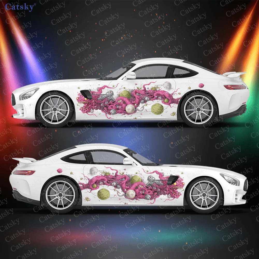 

Mutant Tentacle Monster Car Side Sticker Decor, PVC Waterproof Scratch Resistant Decal, Car Protection, Auto Accessories Gift