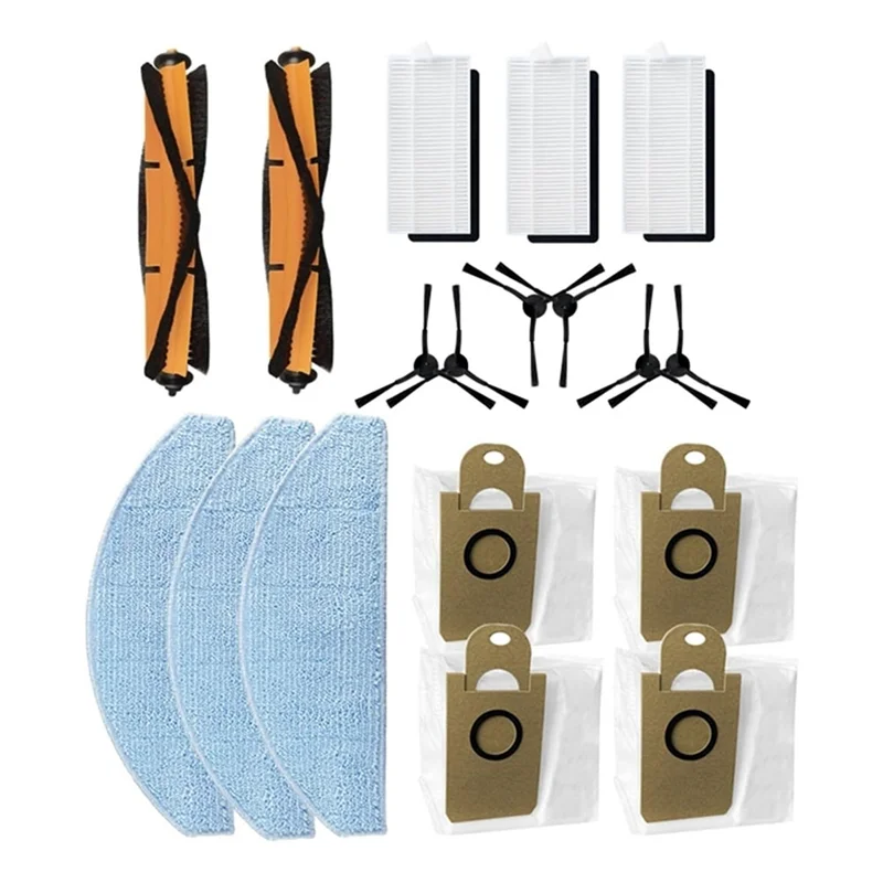 YCOC-Mop Doeken Rag Stofzak Vervanging Robot Stofzuigers Onderdelen Voor Xiaomi Lydsto G2 Belangrijkste Zijborstel Hepa Filer
