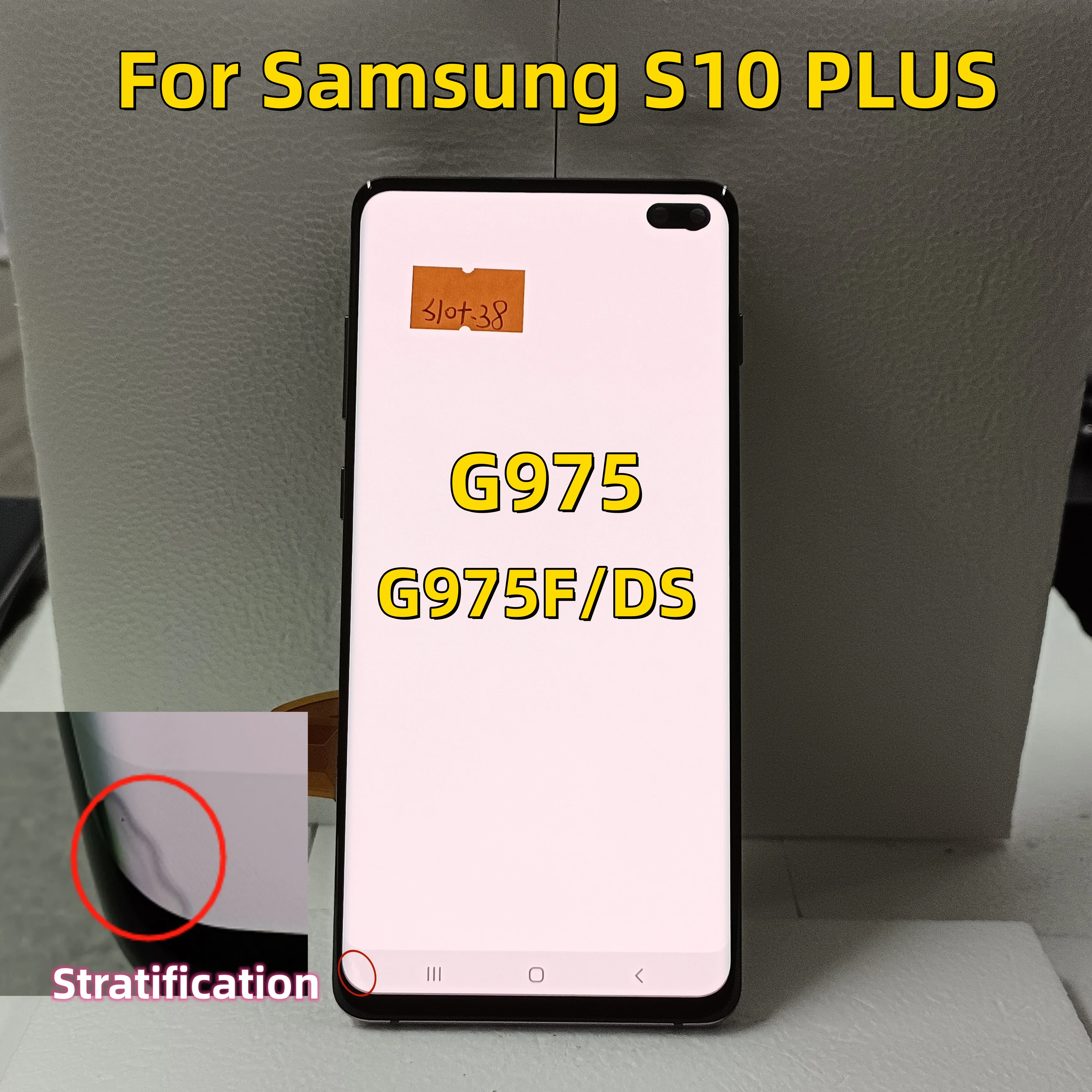 100% Test For S10+ Lcd For Samsung Galaxy S10 Plus Display Screen G975 G975f G975u Assembly Touch Panel Replace Part With Defect