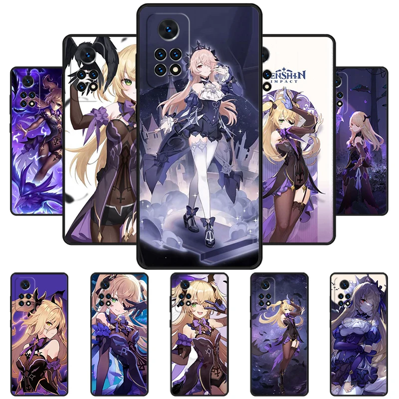 Fischl Princess of Judgement Phone Case For Redmi Note 11 EPro 11S 10T 9S Promax 8 Pro Xiaomi Mi 11 12X 12S Ultra Cover