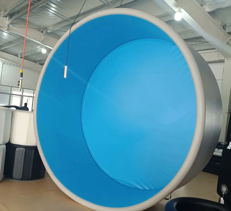 Inflatable Swimming Pool PVC Double Layer Round Pool, Durable Thickened Portable Foldable Pool for Outdoor Family Fun