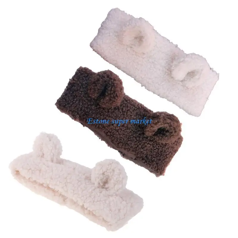 

090B Winter Cartoon Ear Headwear for Kids Lamb Hair Band Headband for Children