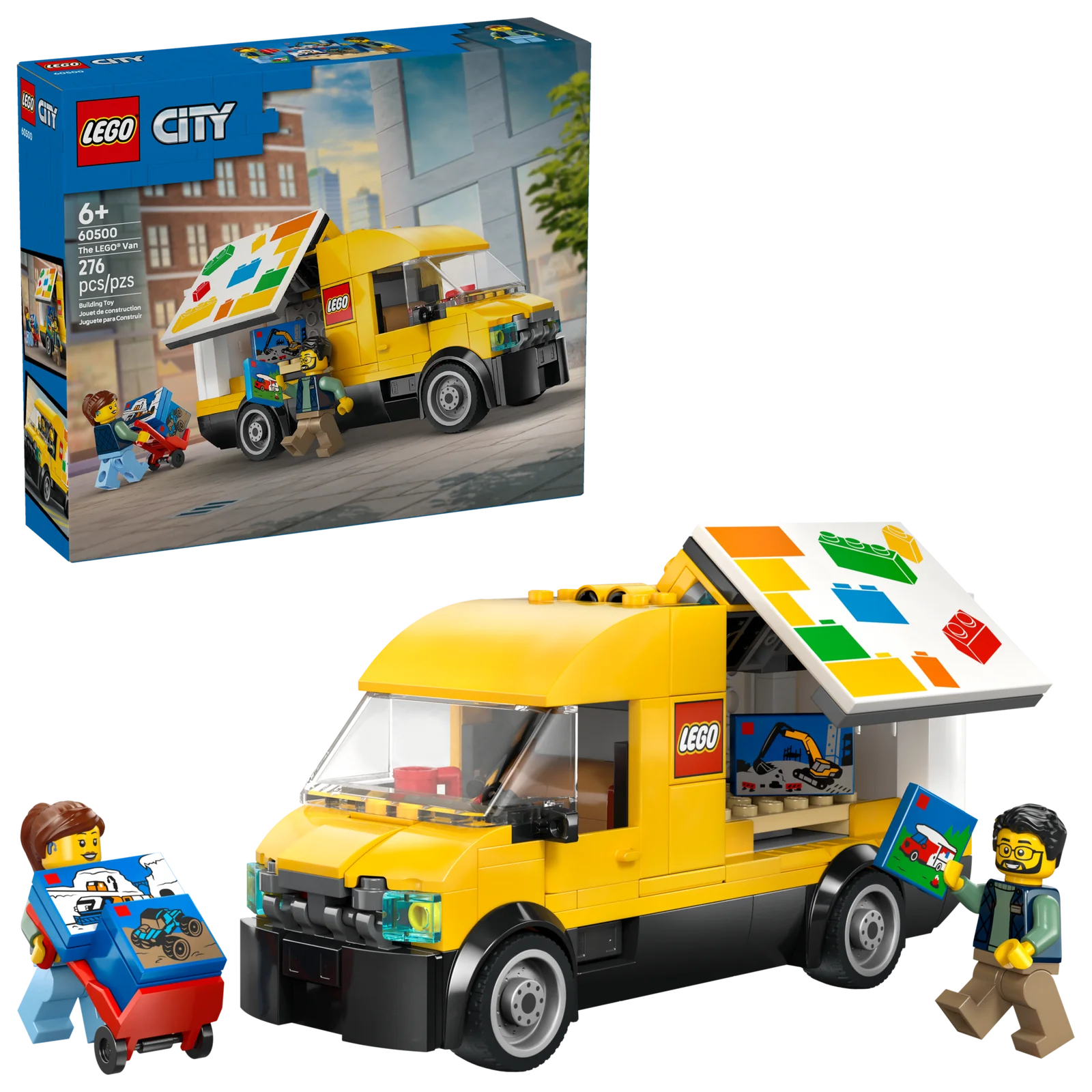 LEGO ® Miasto: Zestaw do budowania ciężarówki LEGO (60500) - KULTOWY ZESTAW LEGO DO ZŁADZANIA, dla dzieci od 6 lat, 276 elementów
