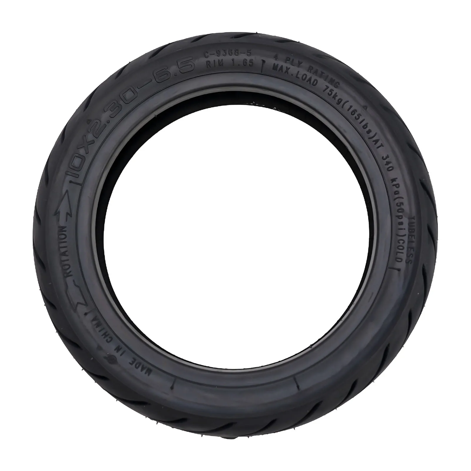 

For NIU KQ2 Electric Scooter Tubeless Tire 10 Inch 10x2 36 5 Rubber Material for Enhanced Durability and Longevity