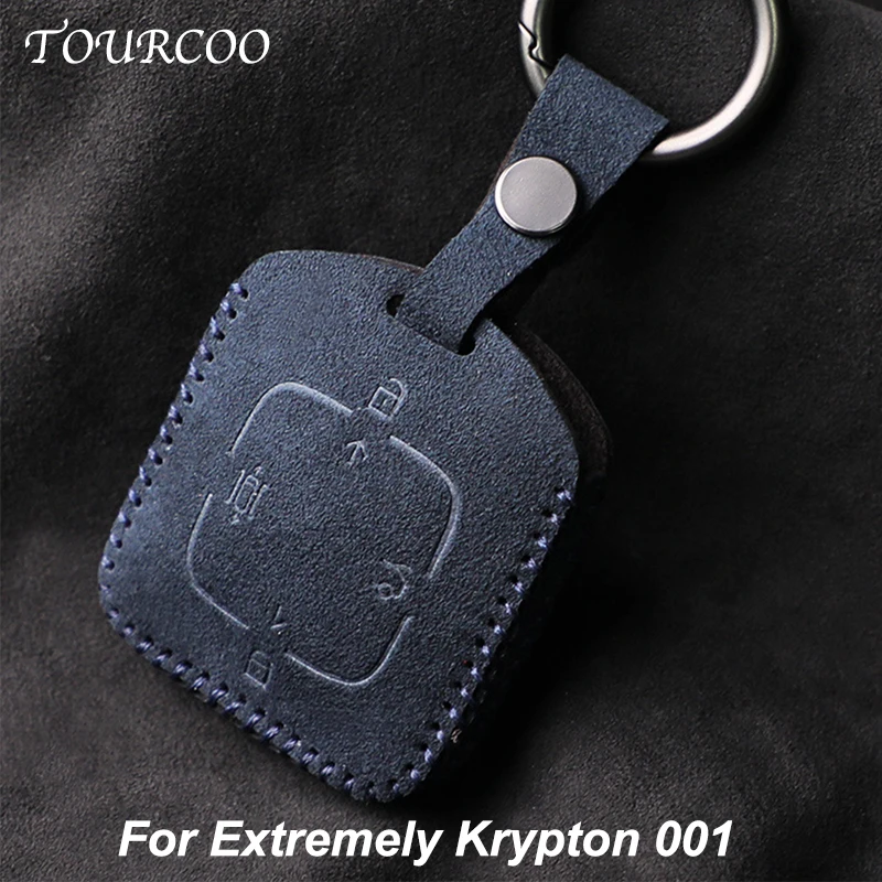 

Car Key Keychain Case Cover For Zeekr Krypton 001 Alcantara Cute Accessoire Voiture Holder Suede Accessories