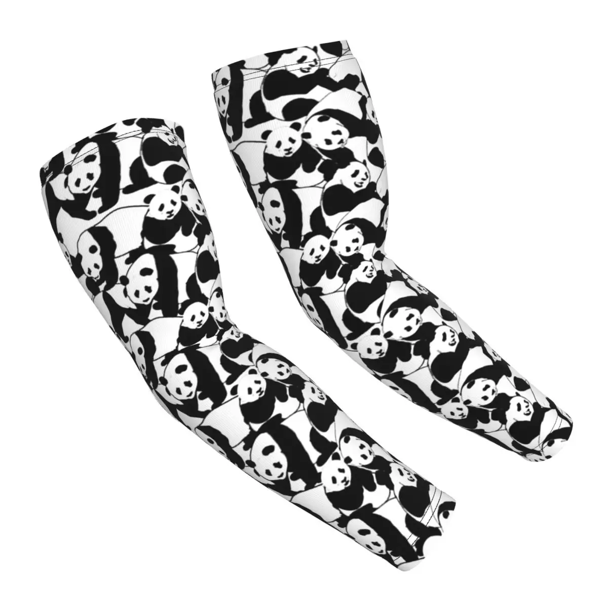 

Panda Pattern 1 Arm Sleeves Men Women Sun UV Protection Tattoo Cover Up Sports Cooling Cycling