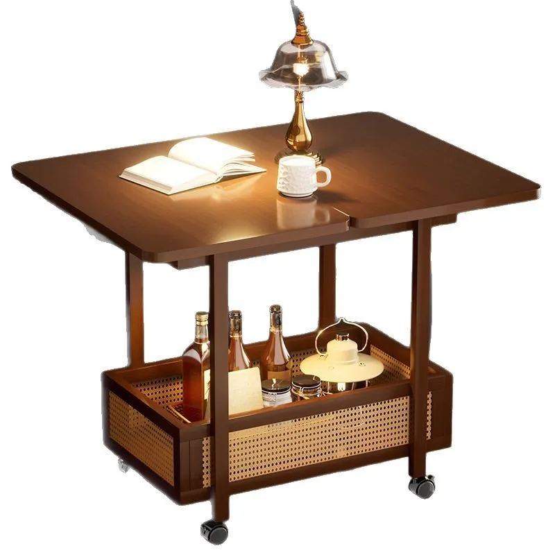

Medieval trolley few shelves retro multi-functional mobile folding
