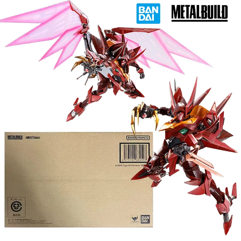 Bandai Metal Build Dragon Scale Guren Type-08 Elements Seiten Code Geass Anime Original Action Figure Model Toy Gift Collection