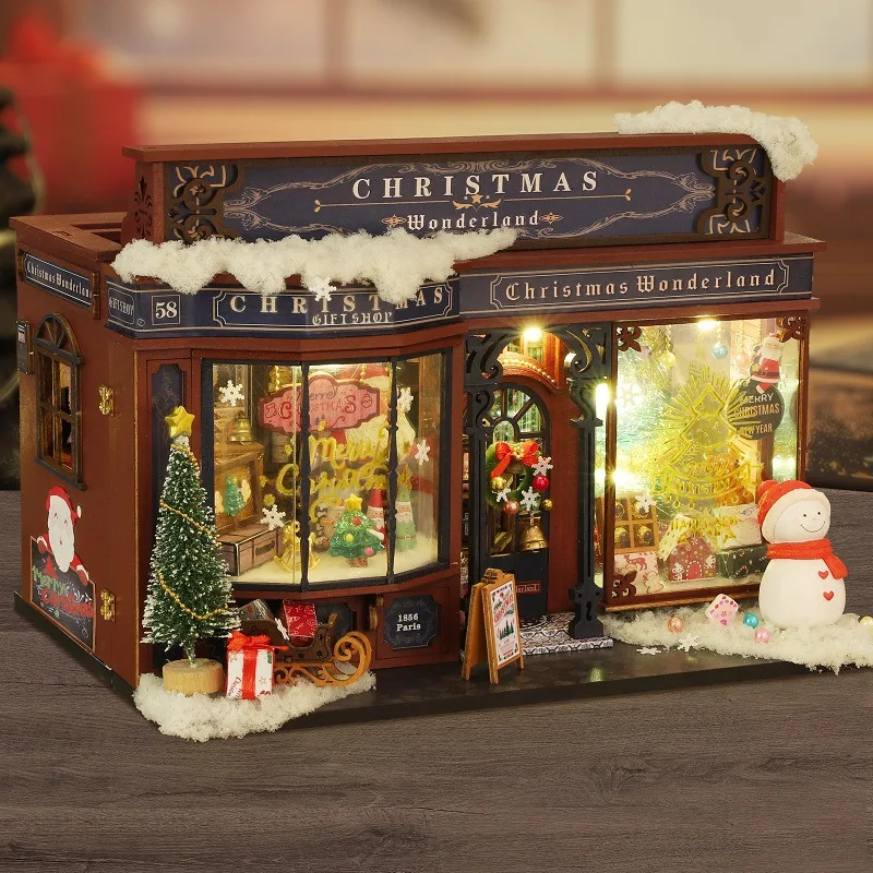 diy-christmas-book-nook-shelf-insert-wooden-miniature-dollhouse-kit-3d-puzzle-toys-christmas-gift-for-adults-kids