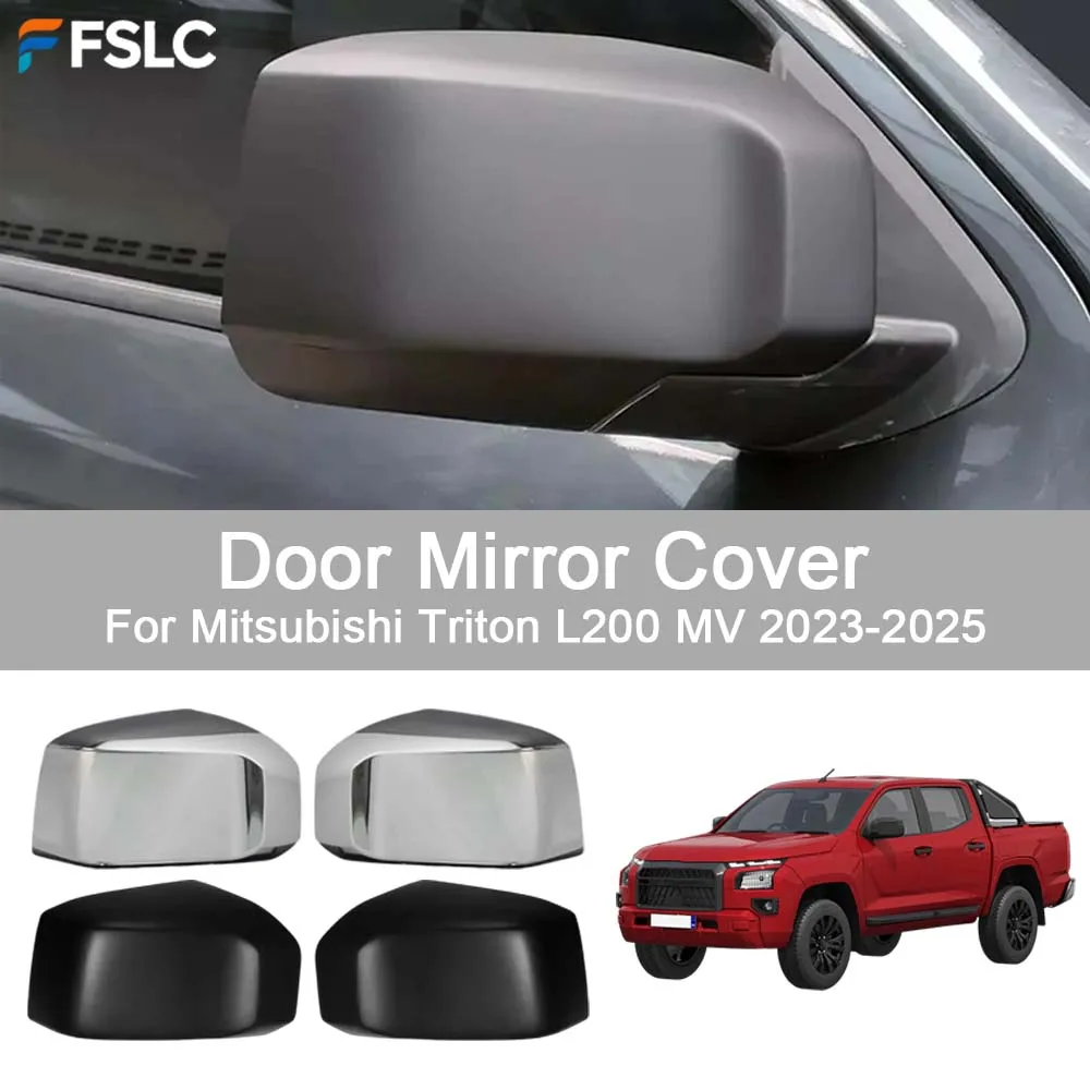 

Car Rearview Accessories Door Mirror Cover For Mitsubishi Triton L200 MV 2023-2025 Car Decoration Stickers Upgrade