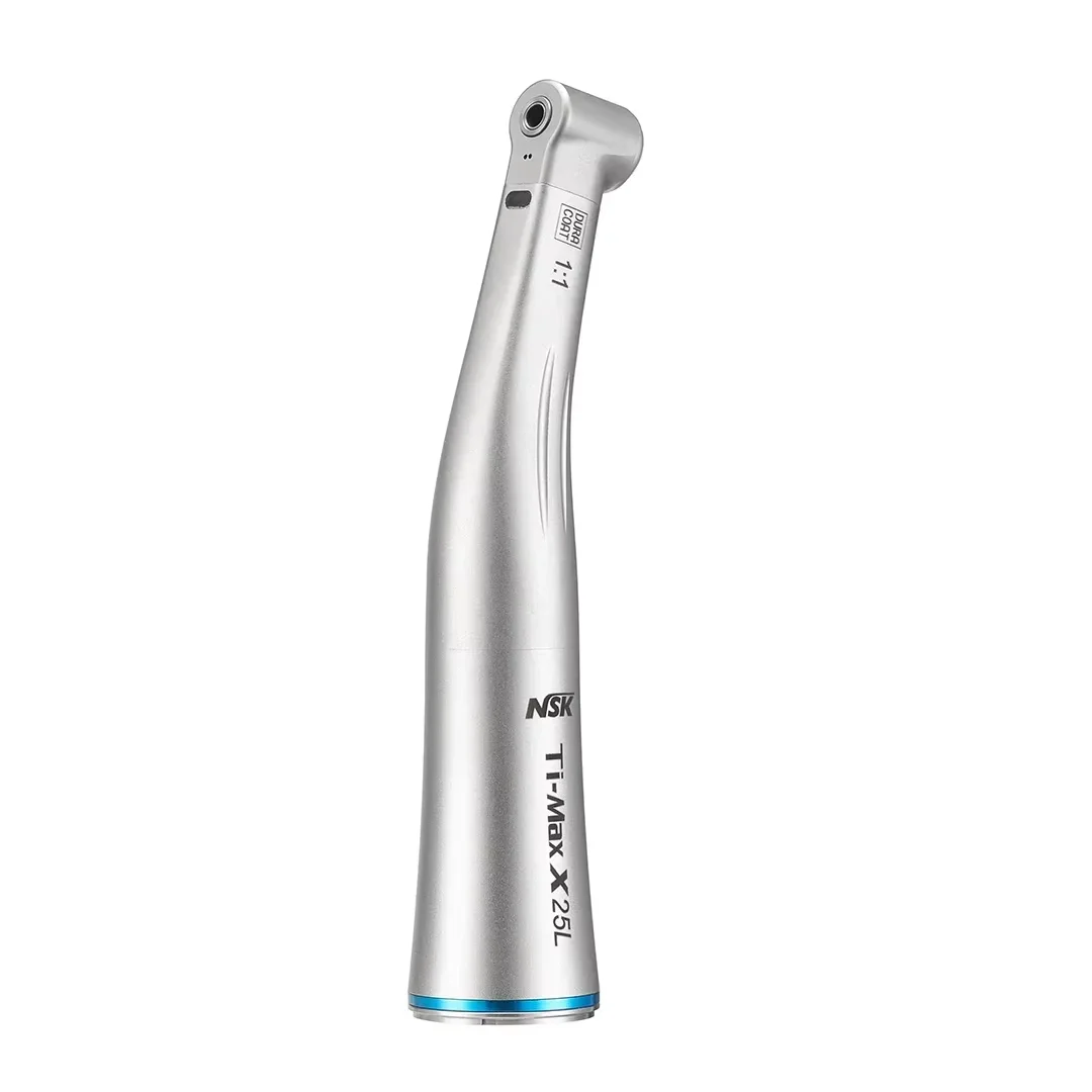 NSK Ti-MAX X25L Optic 1:1 Direct Drive Dental Low-Speed Handpiece Spray Air On/Off Switch Function Compatible with E Dentistry